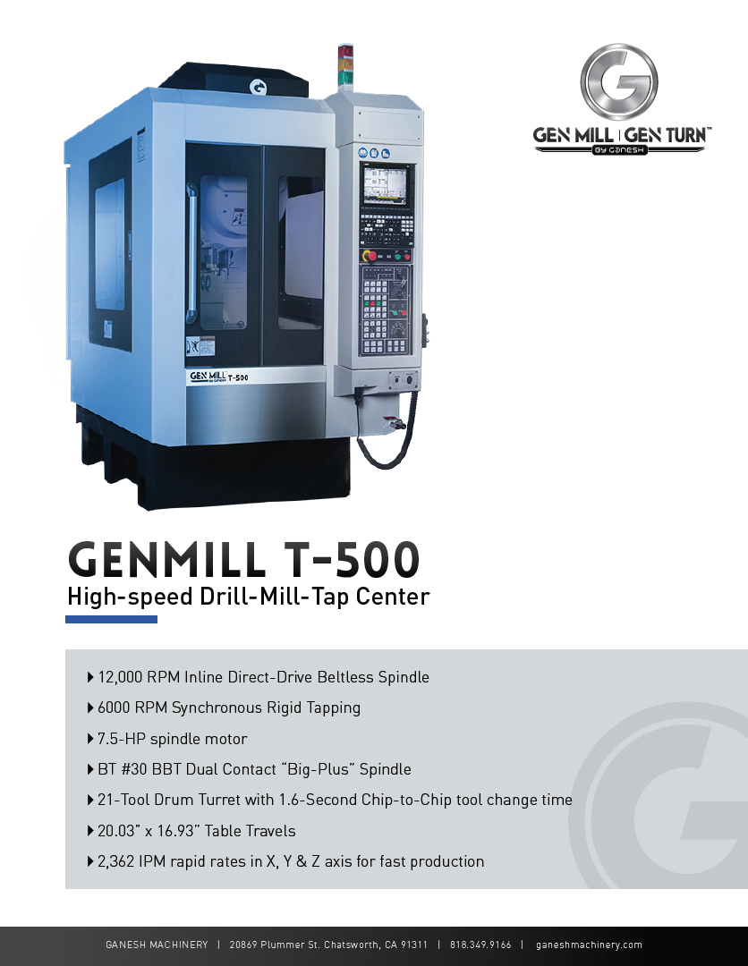 GENMILL T-500 Quote